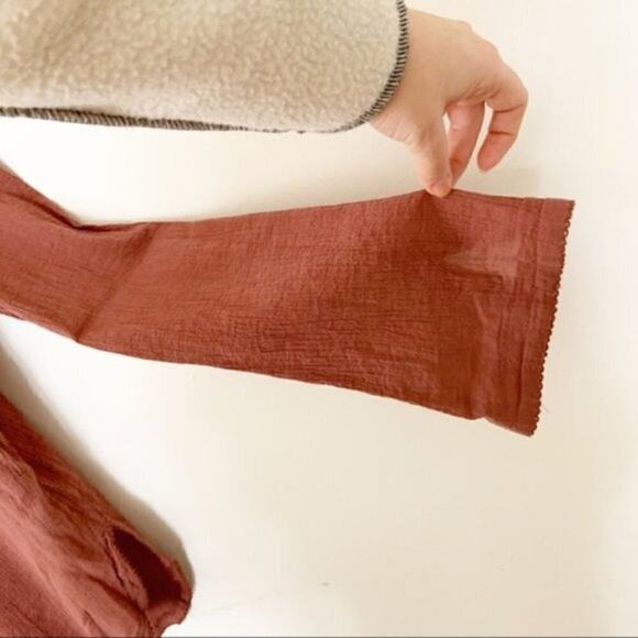 Free People On the Island Blouse SPICE size S - Picture 7 of 8